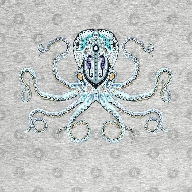 Octopus Sugar Skull by LVBart